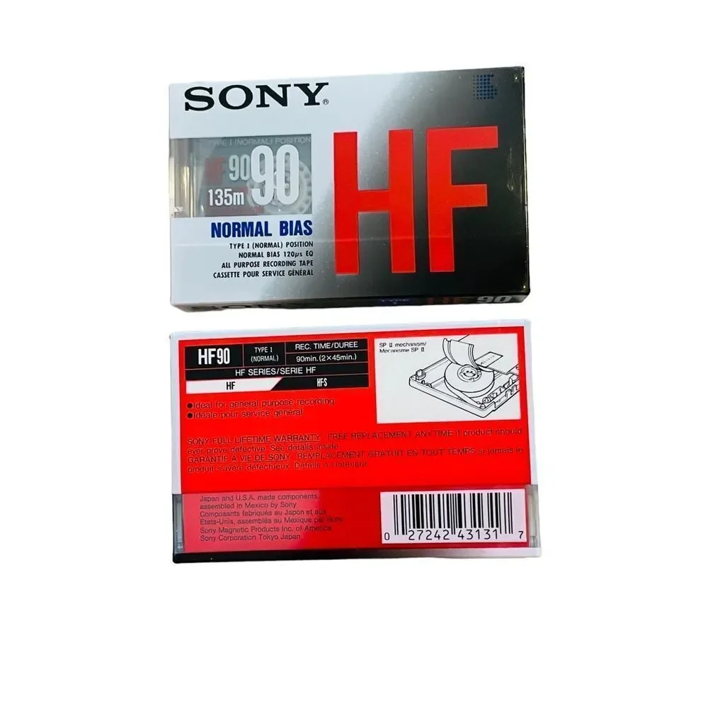 NIP 9-Pack Sony HF 90-Minute Blank Cassette Tapes